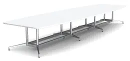 Boat Shaped Conference Table with Radius Corners - Seville