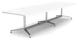 Boat Shaped Conference Table with Radius Corners - Seville