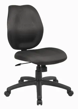 Mid Back Office Chair without Arms