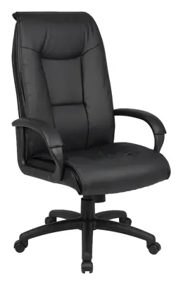 Leather Executive High Back Chair - LeatherPlus