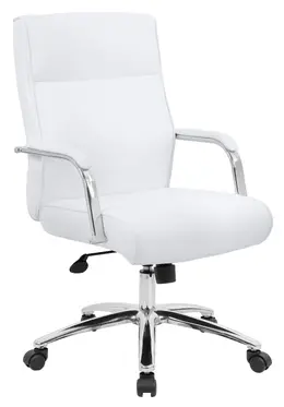 Vinyl Mid Back Conference Room Chair - CaressoftPlus