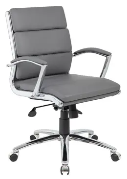 Vinyl Mid Back Conference Room Chair - CaressoftPlus