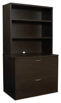 Lateral File Cabinet with Hutch - Napa