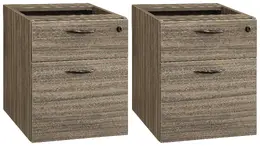 Pair of 2-Drawer Hanging Pedestals for Office Star Desks - Lodi Seri...