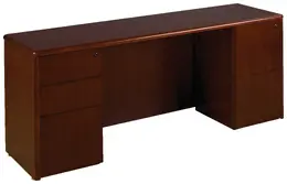 Credenza Desk with Drawers - Sonoma