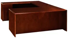 Bow Front U Shaped Desk - Sonoma