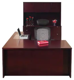 L Shaped Desk and Credenza Set - Kenwood