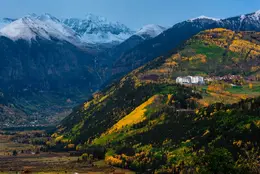 Fall Meets Winter Landscape - Office Wall Art - Mountains