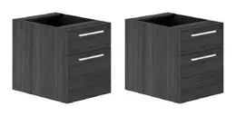 Set of 2 Drawer Hanging Pedestals for Corp Design Desks