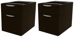 Set of 2 Drawer Hanging Pedestal - PL Laminate