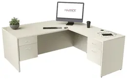 L Shaped Desk with Drawers - Maverick