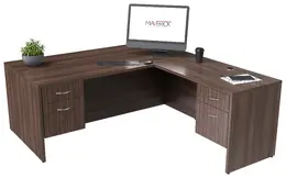 L Shaped Desk with Drawers - Maverick