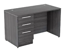 Small Pedestal Desk with Drawers - Potenza