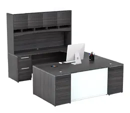 U Shaped Desk with Hutch - Potenza