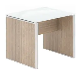 End Table with Glass Top - Potenza