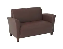 Leather Waiting Room Loveseat - OSP Lounge Seating