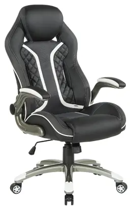 Black and White Gaming Chair - OSP Gaming Chairs