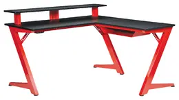 L Shaped Gaming Desk with LED Lights - DesignLab