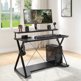 Gaming Desk with LED Lights - DesignLab