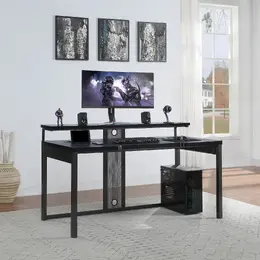 Gaming Desk with LED Lights - DesignLab