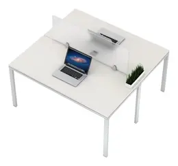 2 Person Workstation Desk - Simple System