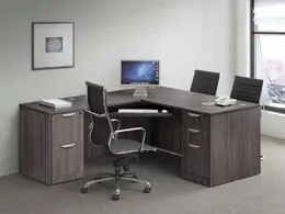 L Shaped Desk with Optional Drawers & Keyboard Tray