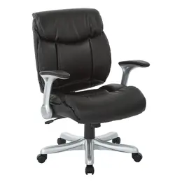 Two-Tone Executive Leather Chair - Work Smart