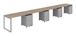 4 Person Workstation Desk - Veloce