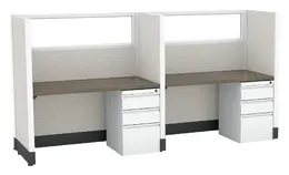 2 Person Call Center Cubicle - Systems