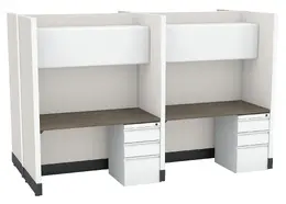 4 Person Call Center Cubicle - Systems