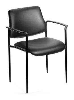 Square Back Stacking Chair with Arms