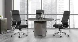 Round Conference Table and Chairs Set - Napa