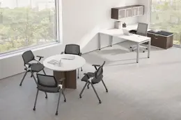 Modern U Shaped Desk and Table Set - Elements