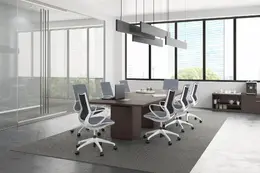 Cube Base Conference Table - PL Laminate