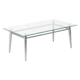 Rectangular Glass Top Table - Brooklyn