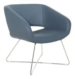 Accent Chair with Chrome Base - Work Smart