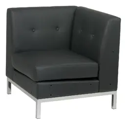 Corner Club Style Armless Chair - Wall Street