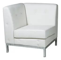 Corner Club Style Armless Chair - Wall Street