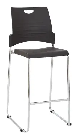 Tall Stackable Chair - Set of 25 with Dolly - Work Smart