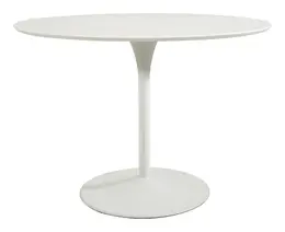 Modern Table with Metal Pedestal - Work Smart