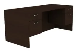 Office Desk with Drawers - Amber