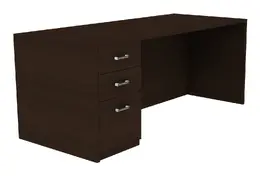 Writing Desk with Drawers - Amber