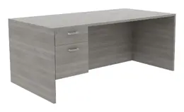 Office Desk with Drawers - Amber