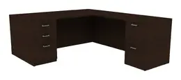 Modern L-Shaped Desk - Amber