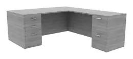 Modern L-Shaped Desk - Amber