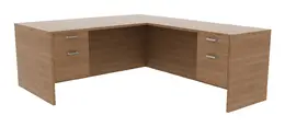 L Shaped Office Desk - Amber