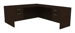 L Shaped Office Desk - Amber