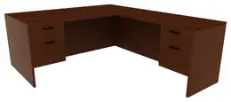 L-Shaped Desk - Amber