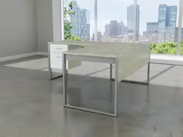 L Shaped Desk with Drawers - Summit