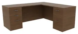 L Shaped Desk - Amber